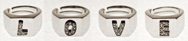 Anello con iniziali