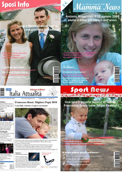 Falsa Prima Pagina Personalizzata