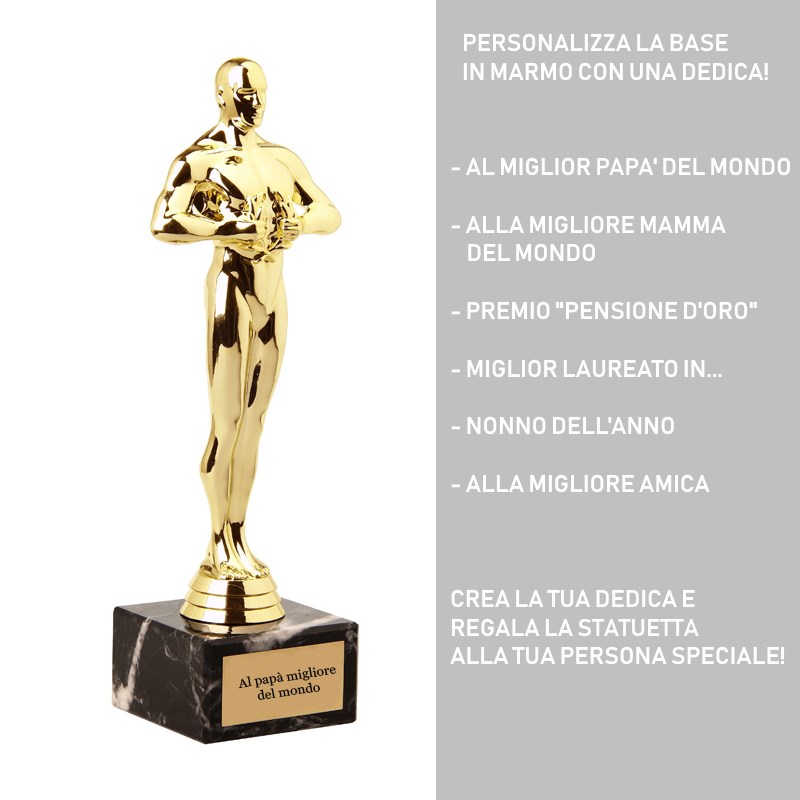 Statuetta Oscar personalizzata