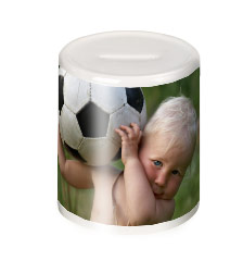 Salvadanaio per bambini con foto