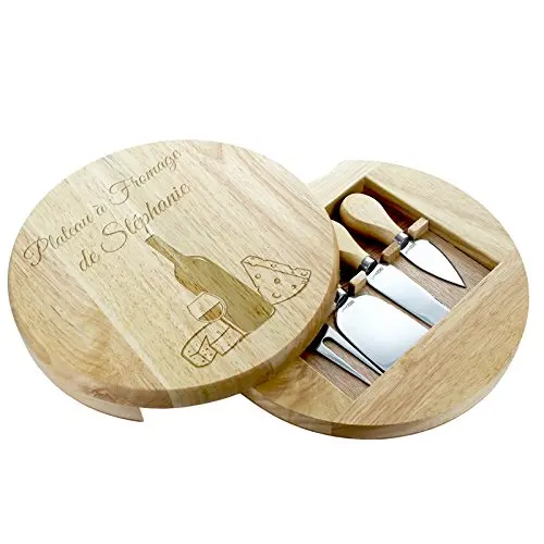 Vassoio girevole e 4 coltelli personalizzato
