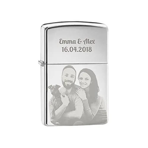 Accendino Star inciso con foto