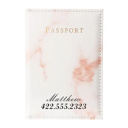 Jeweidea Custodia Porta Passaporto da Viaggio Personalizzata