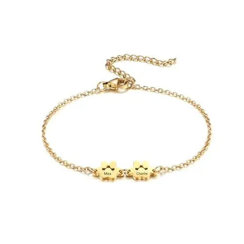 Bracciale con Impronta di Zampa Personalizzato