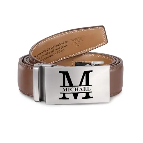 Cintura Personalizzata da Uomo in Pelle con Nome