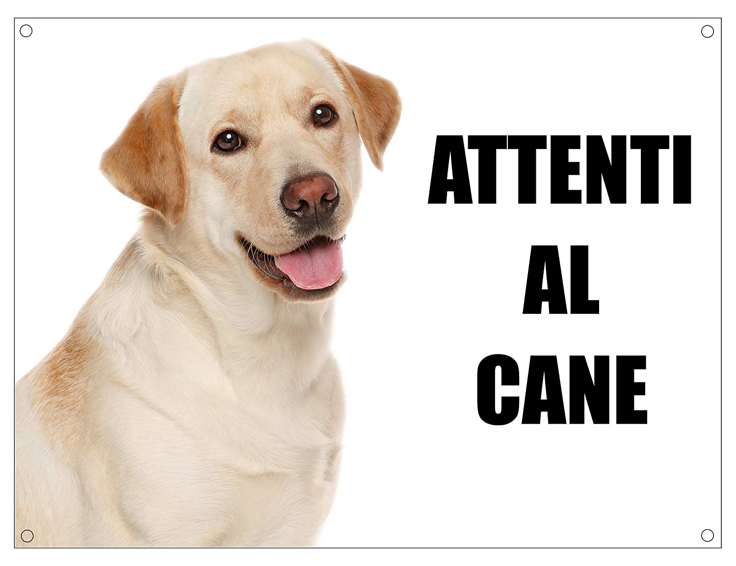 Attenti al Cane - Cartello Personalizzato