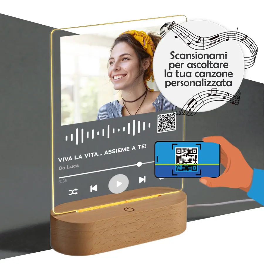 Canzone personalizzata su lastra LED