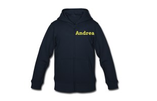 Felpa con zip per bambini da 3-14 anni