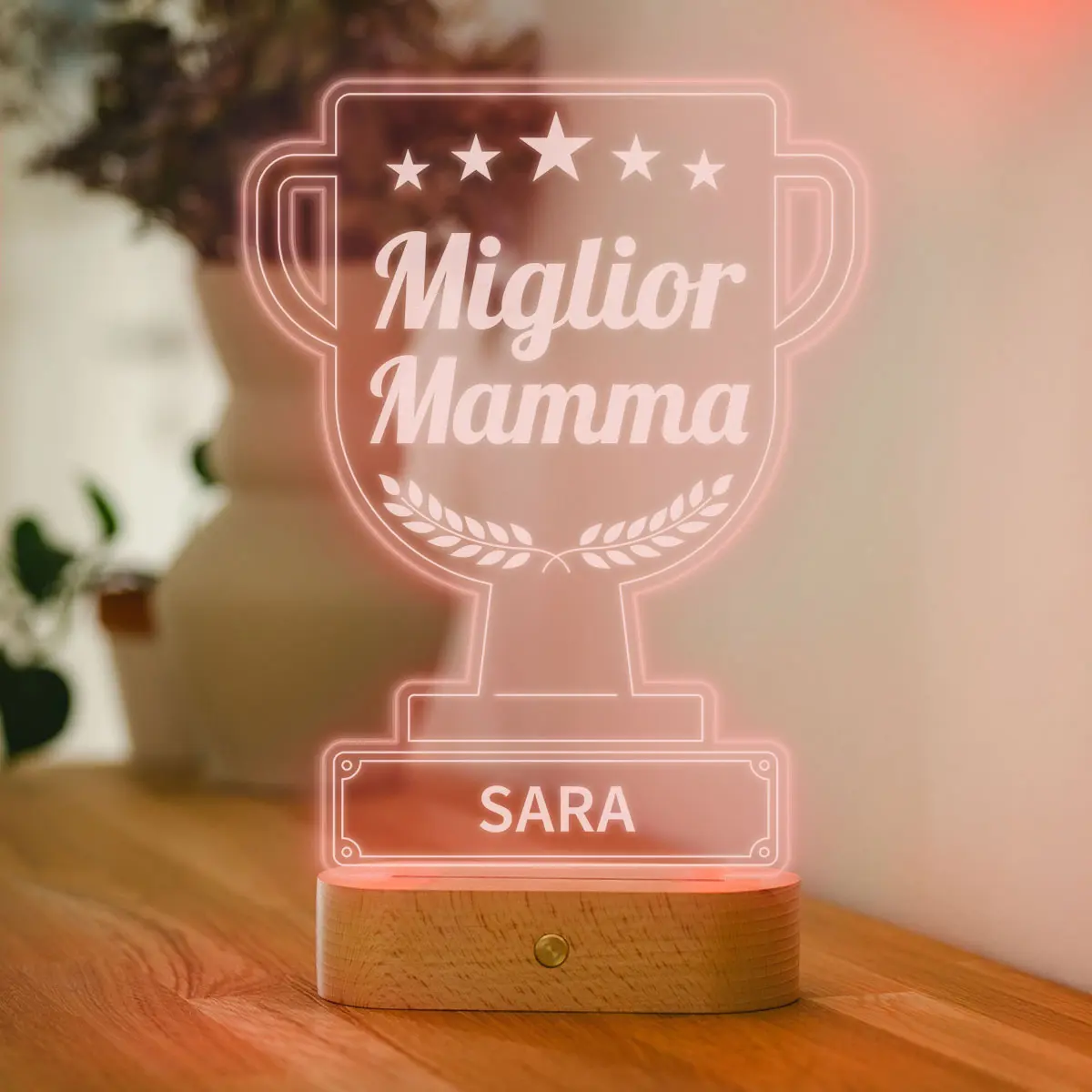Lampada a Coppa con LED Personalizzata