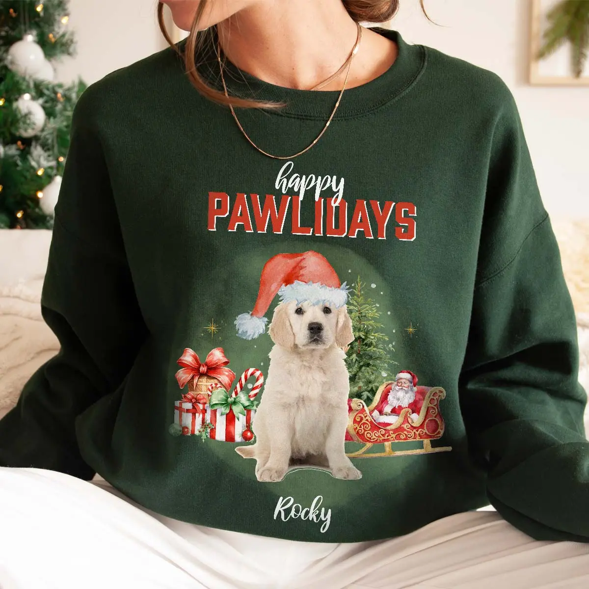Maglione Natalizio Personalizzato con Foto e Testo