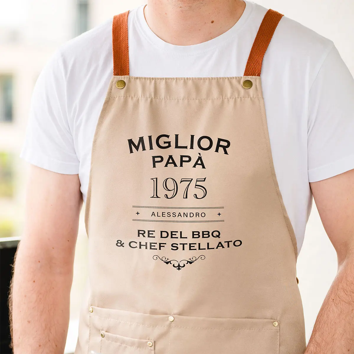 Grembiule da Cucina con Tasche