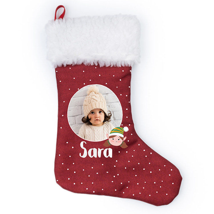 Calze di Natale calze di Natale ricamate a casa Natale 2022 regalo di Natale personalizzato calze di Natale a maglia con nome personalizzato calzini e calzetteria Abbigliamento Abbigliamento genere neutro per adulti Calze 
