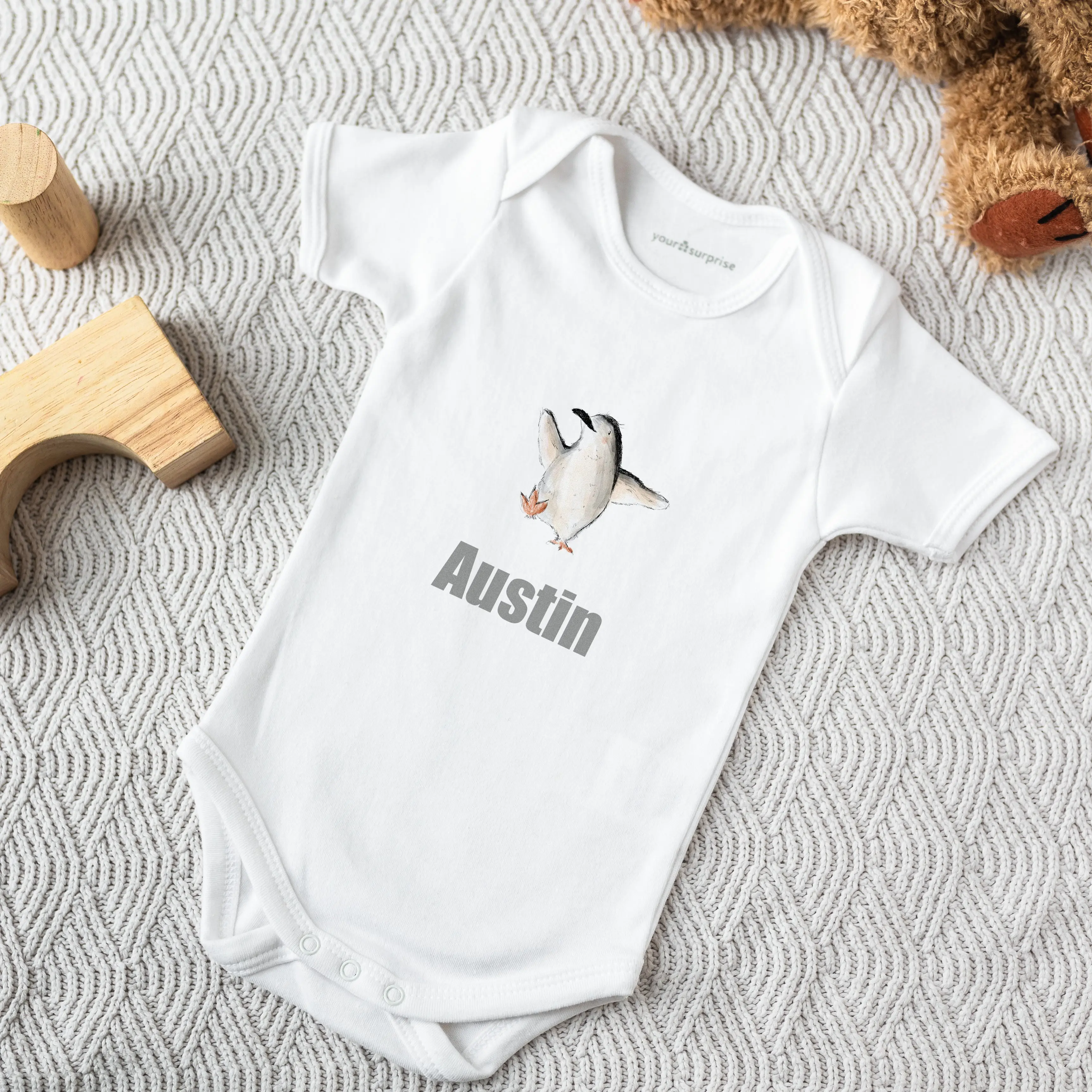Body Neonato Personalizzato Manica Corta