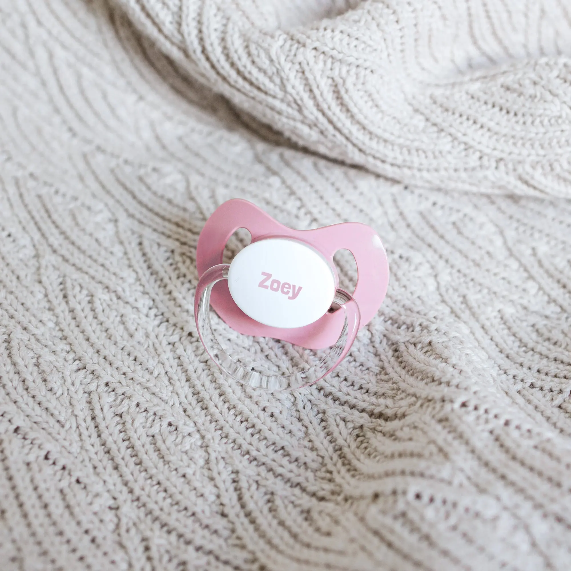 Ciuccio Personalizzato con Nome - Rosa