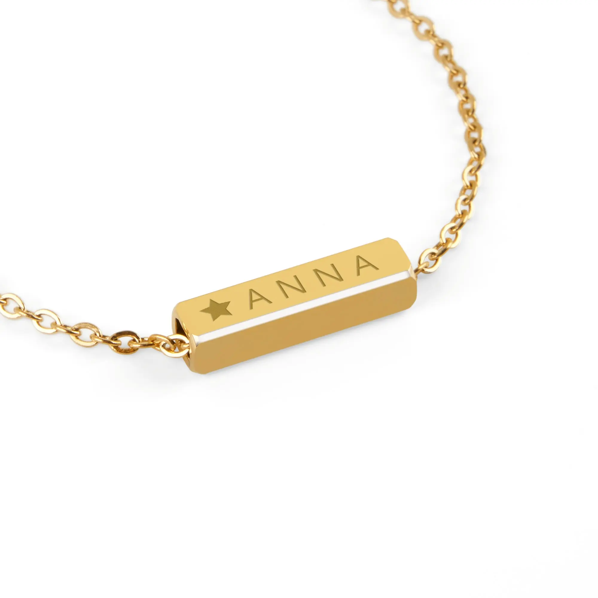 Bracciale con targhetta - Colore Oro