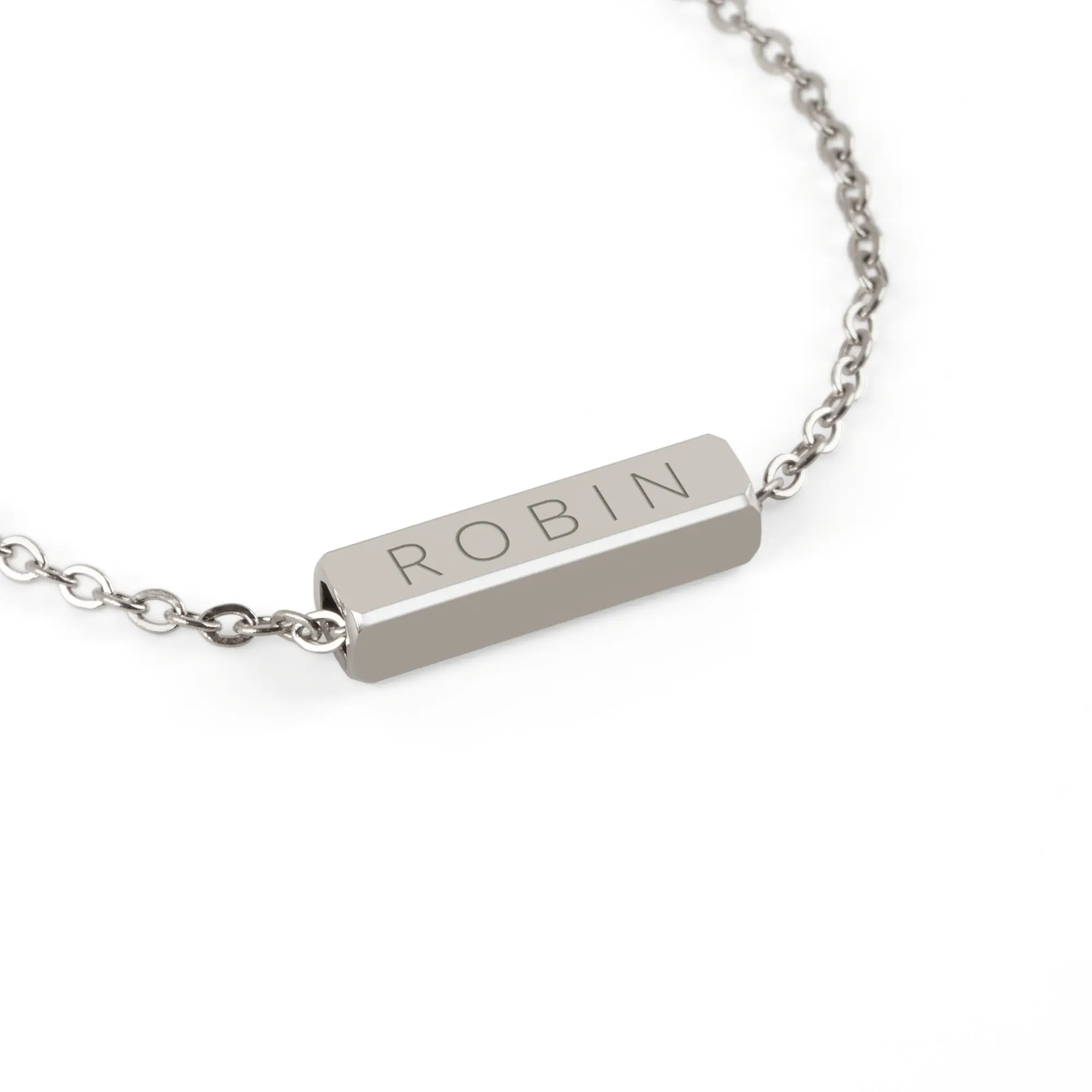 Bracciale con targhetta - Colore Argento