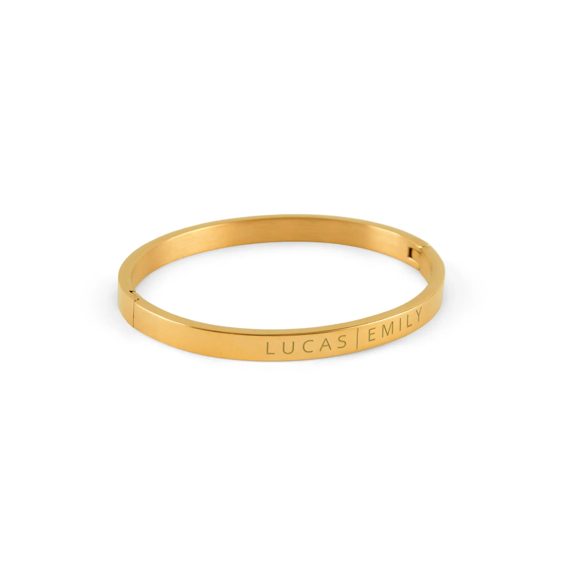 Bracciale piatto personalizzato - Colore Oro