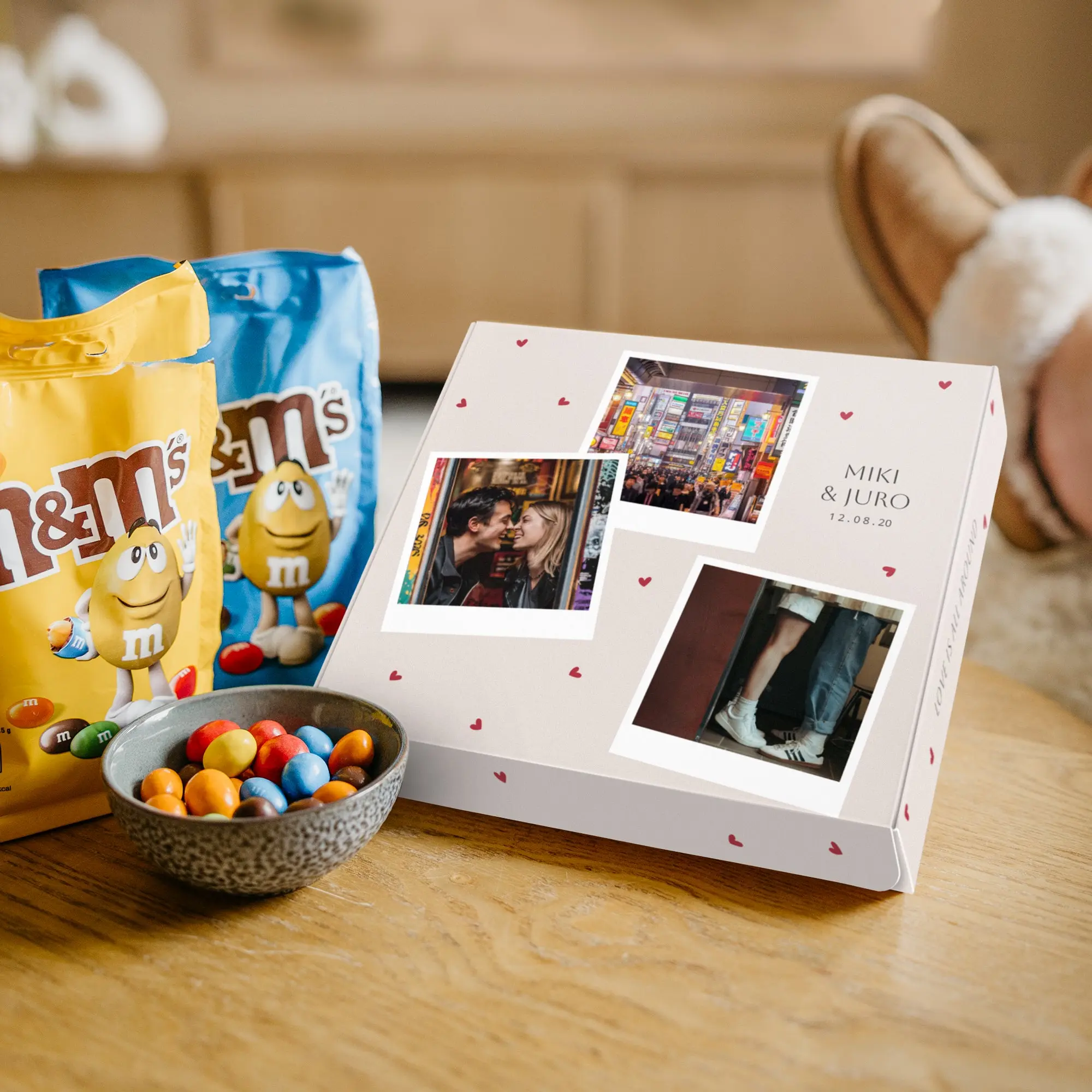 Confezione Personalizzata con Cioccolato M&M's - 2 Sacchetti