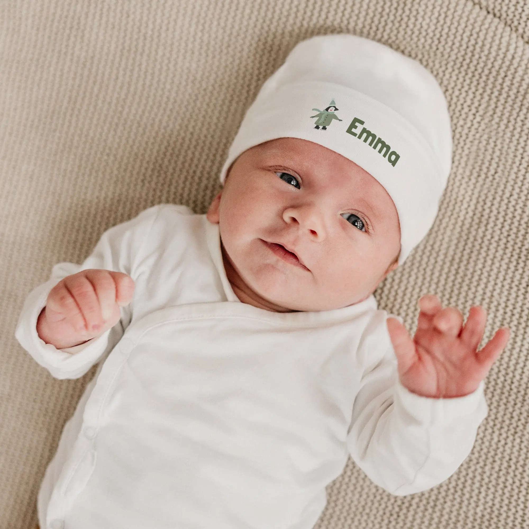 Cappellino per neonato personalizzato - Primo Natale