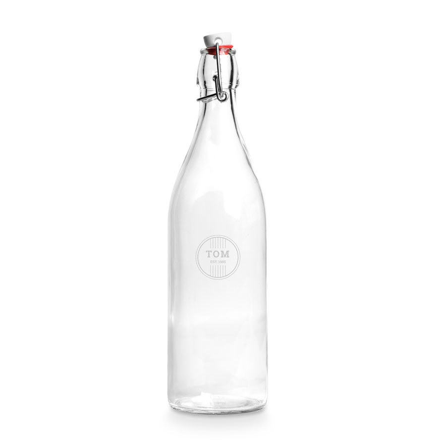 Bottiglia di vetro personalizzata
